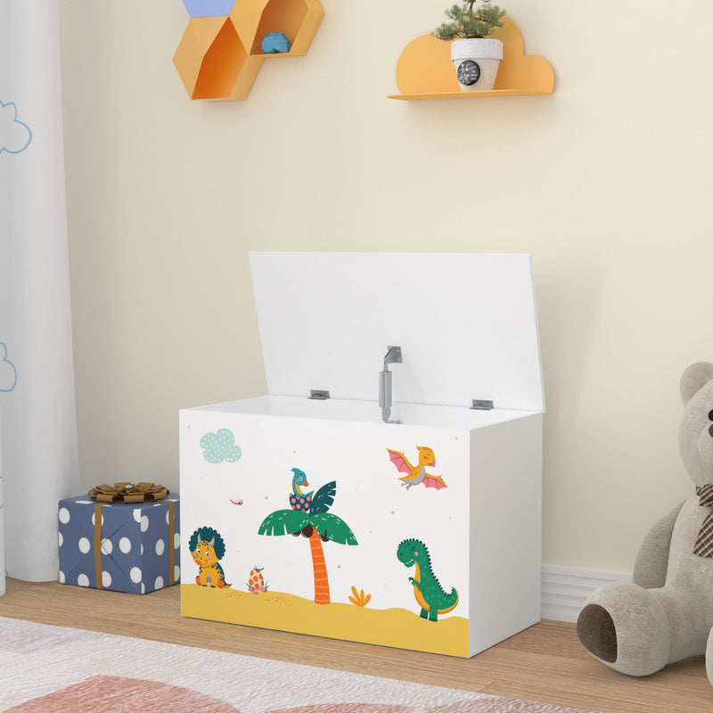 Boîte à Jouets Oleiros avec Couvercle Rabattable, 40 x 60 x 30 cm
