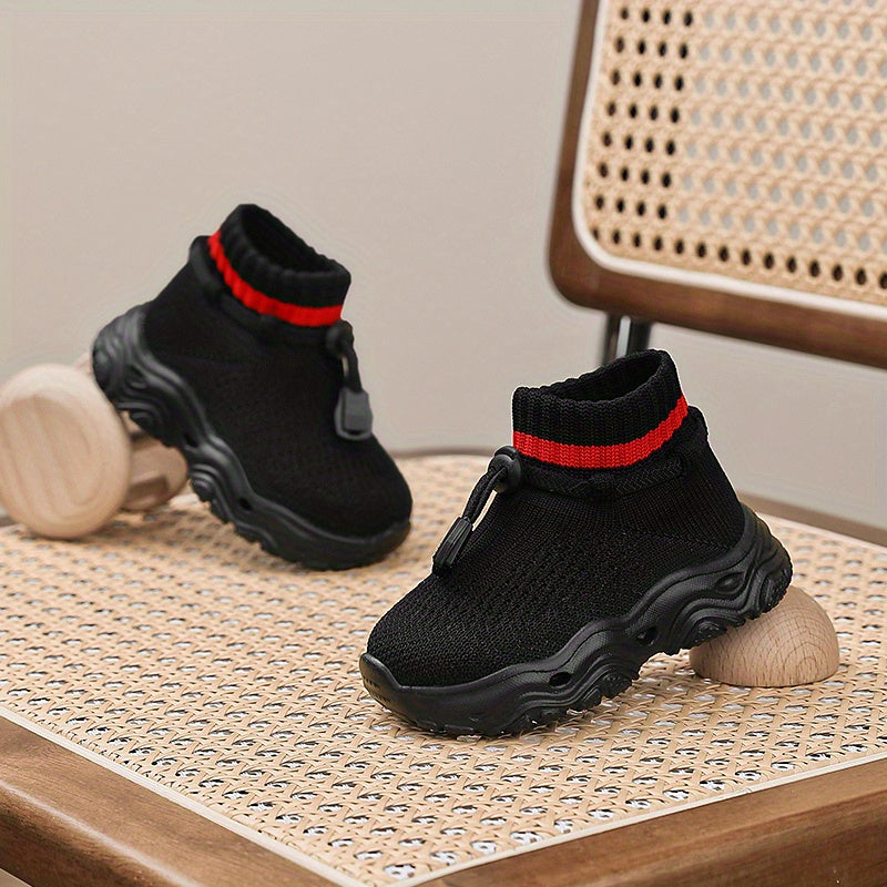 Chaussures de marche pour enfants, matière tricot respirante — Monptitlou