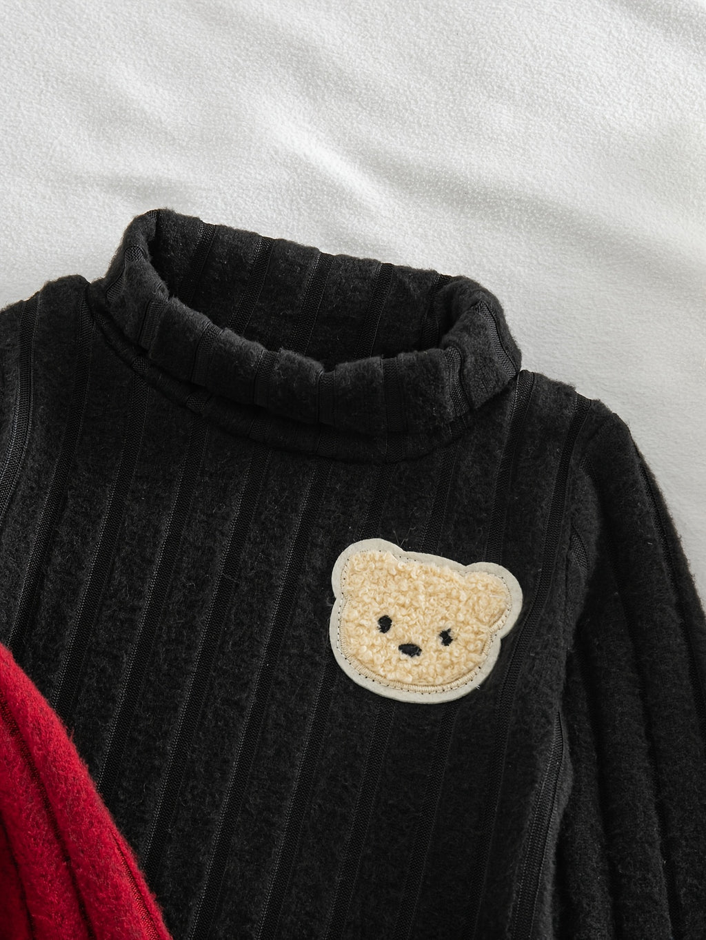 Ensemble 3 pièces pour bébé : Haut à col montant, manches longues — Monptitlou