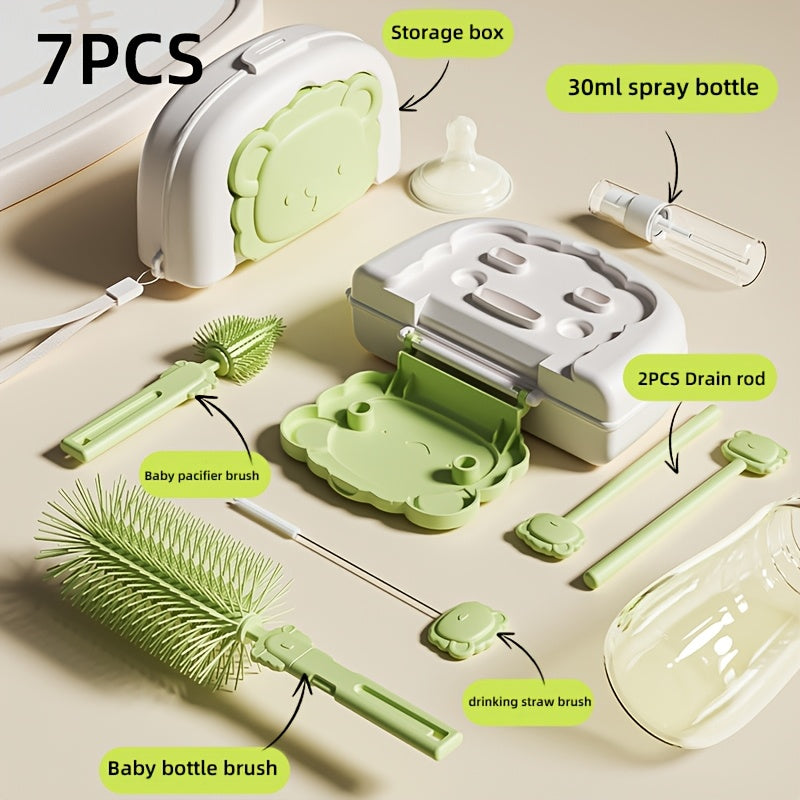 Comprenant un brosse à biberon, une brosse à tétine — Monptitlou Image