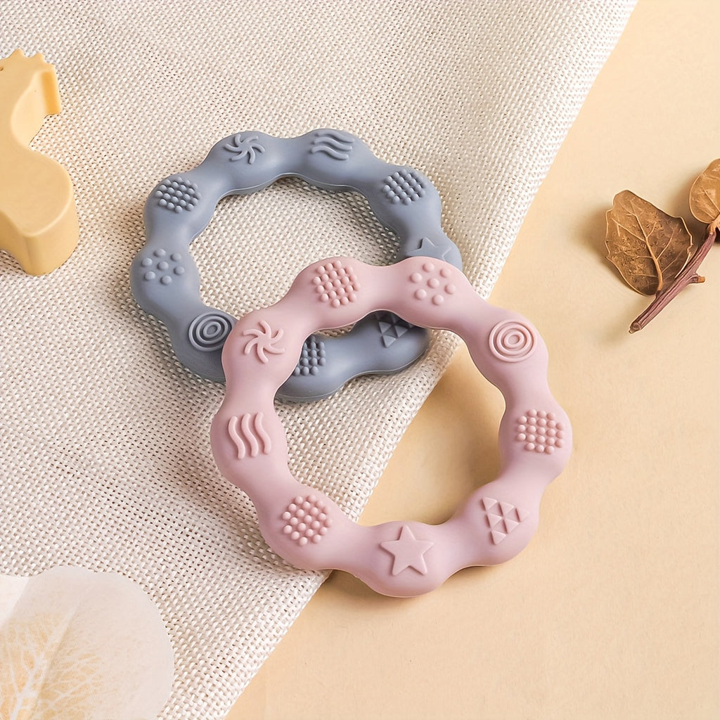 2/3pcs Anneaux de dentition pour bébé en silicone, légers — Monptitlou