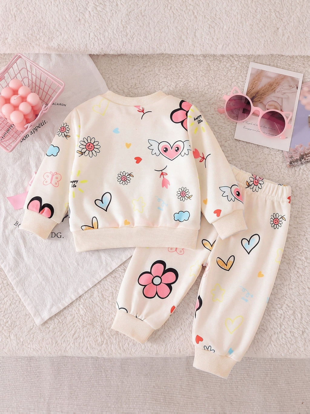 Ensemble 2 pièces pour nouveau-née : sweat-shirt décontracté et — Monptitlou