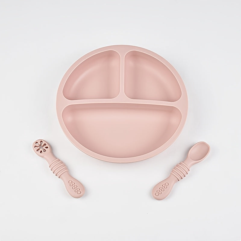 Ensemble de couverts en silicone alimentaire pour bébé — Monptitlou