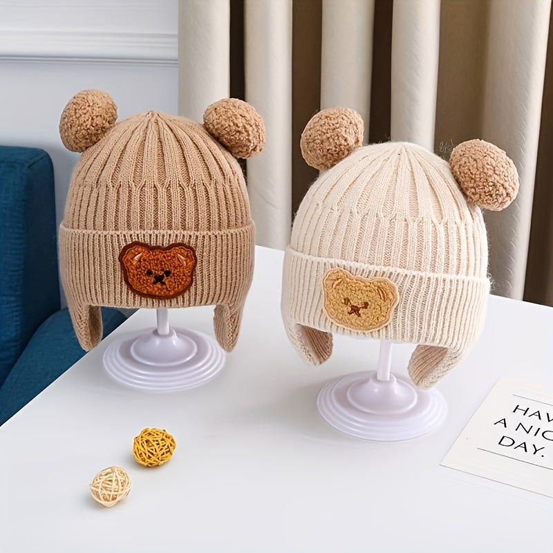 Bonnet d'hiver mignon avec oreilles d'ours — Monptitlou