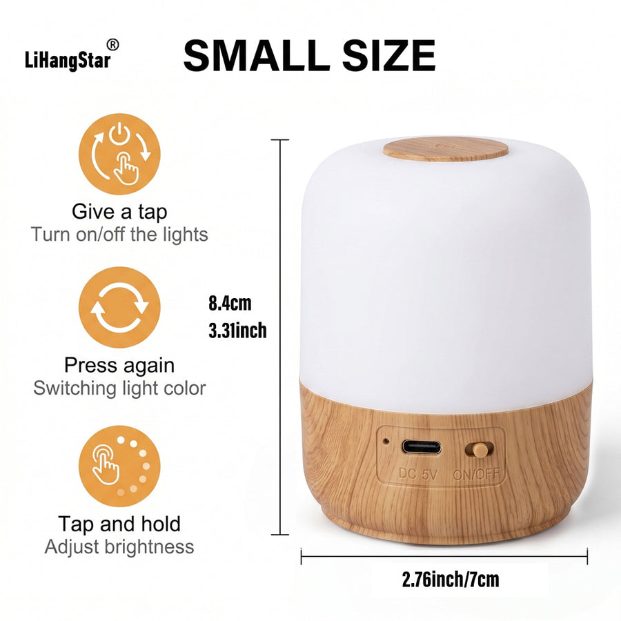 Veilleuse LED Intelligente à Commande Tactile — Monptitlou