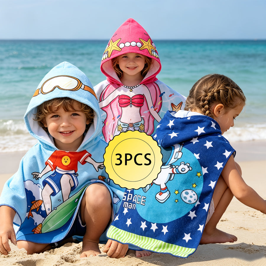 Serviettes de plage capuche pour bébé — Monptitlou