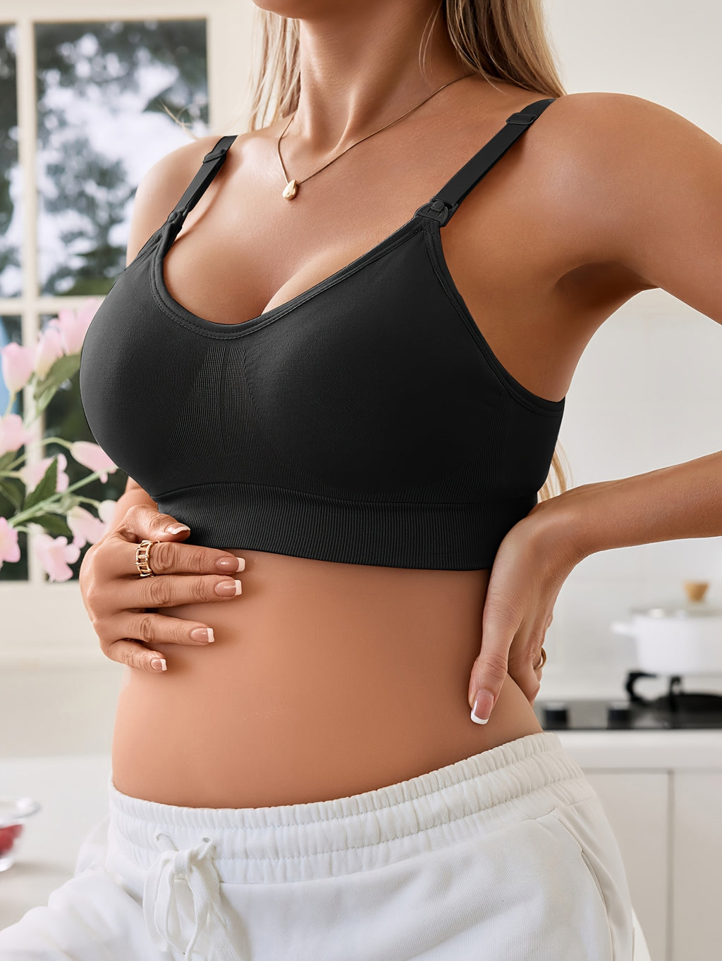 Soutien-gorge d'allaitement séduisant à fermeture avant