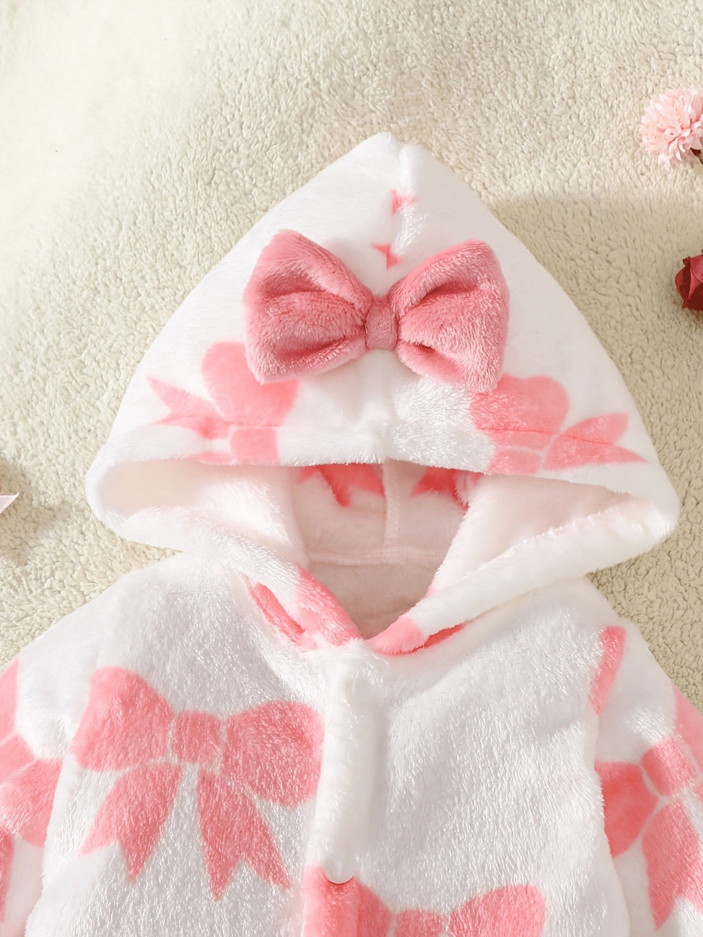 [Douce et adaptée bébé] Combinaison bébé nouveau-né à capuche et pieds — Monptitlou