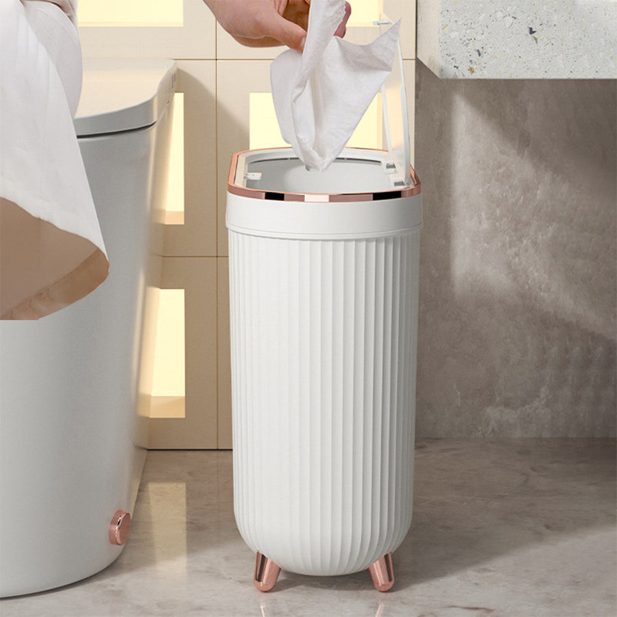 Nouvelle Poubelle de Luxe 12L à Pédale pour Salle de Bain, Cuisine — Monptitlou
