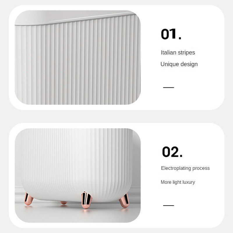 Nouvelle Poubelle de Luxe 12L à Pédale pour Salle de Bain, Cuisine — Monptitlou