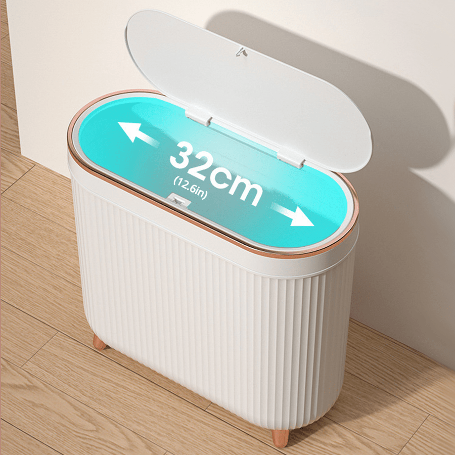Nouvelle Poubelle de Luxe 12L à Pédale pour Salle de Bain, Cuisine — Monptitlou