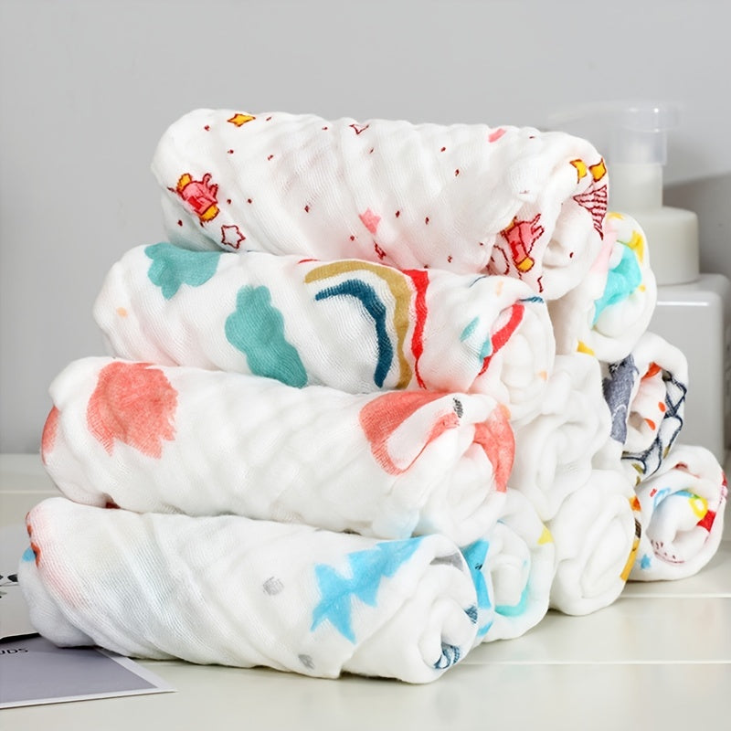 Mouchoirs de Bain en Mousseline pour Bébé, Chiffon Doux pour le Visage — Monptitlou