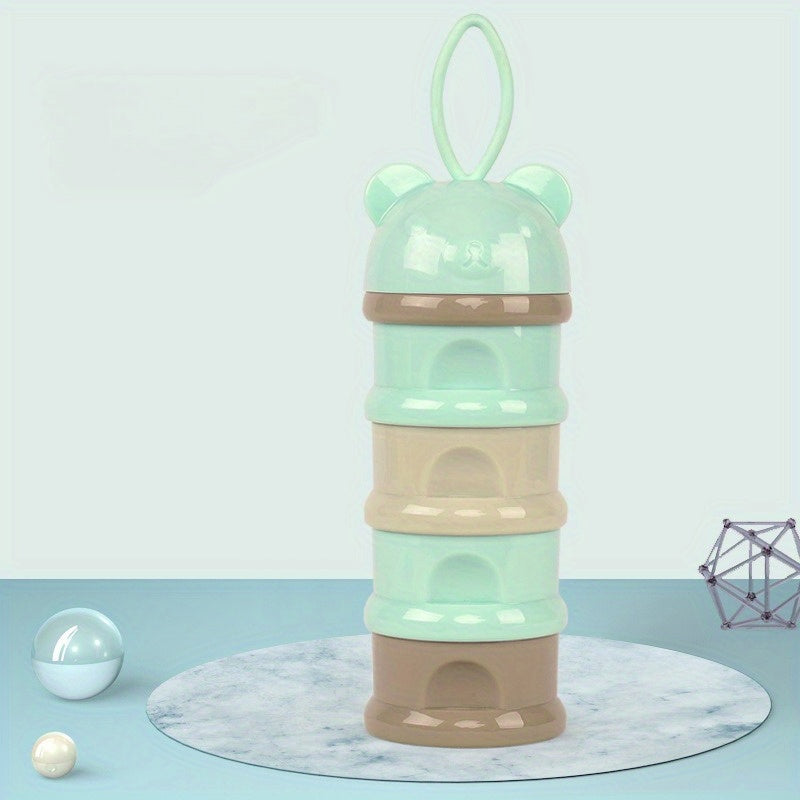 Boîte de rangement alimentaire multifonction pour bébé, boîte à poudre de lait portable à quatre couches, conteneur à po