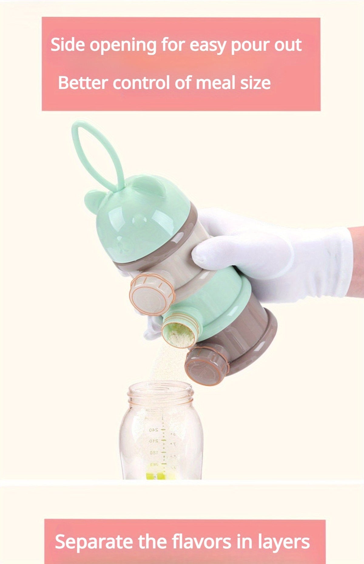 Boîte de rangement alimentaire multifonction pour bébé — Monptitlou Image