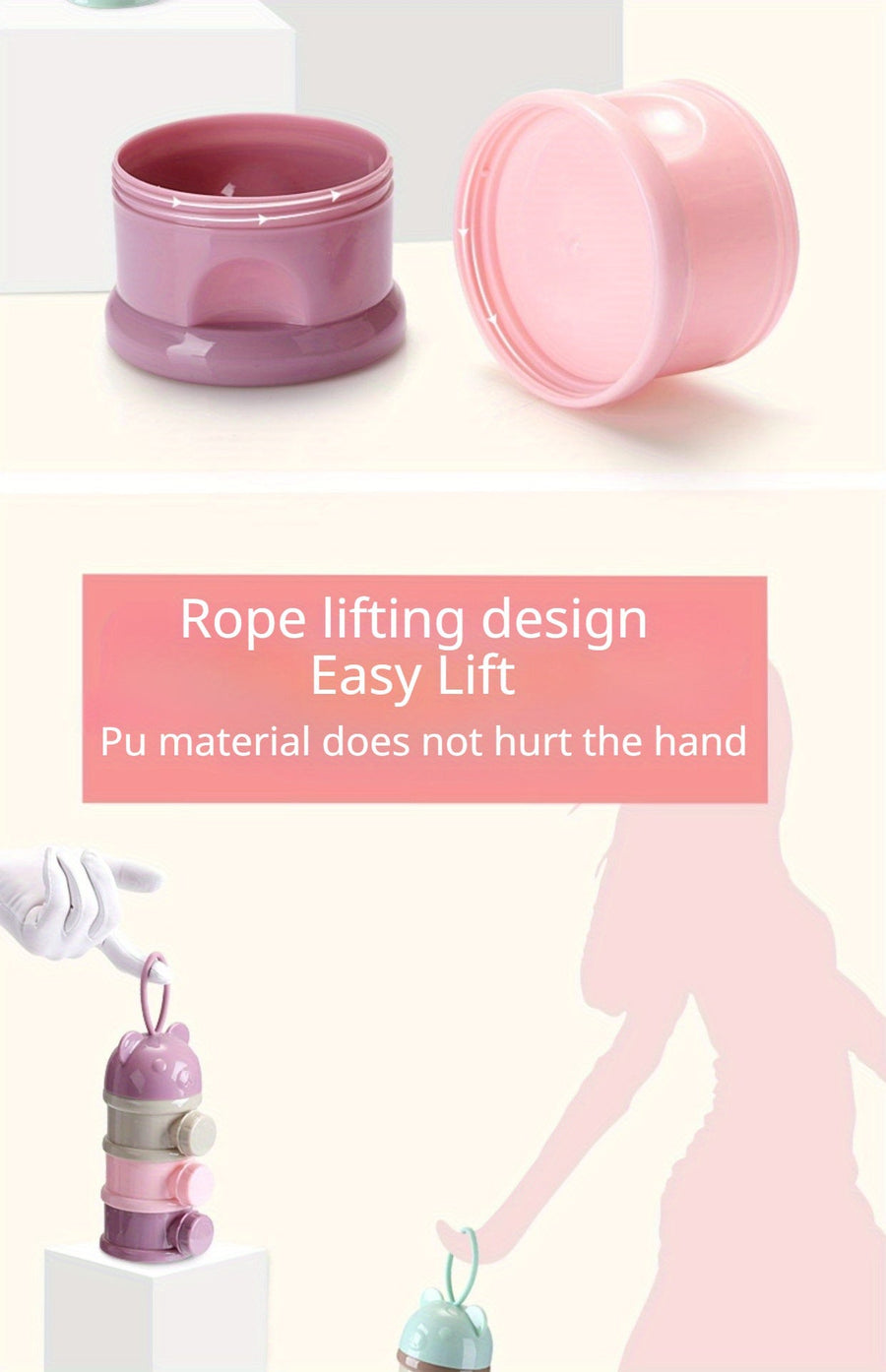Boîte de rangement alimentaire multifonction pour bébé — Monptitlou