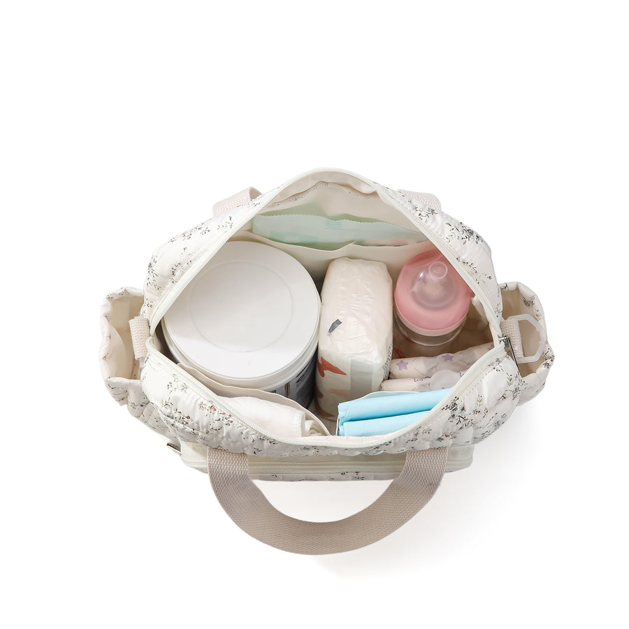 Sac à langer cabas floral pour maman et papa — Monptitlou