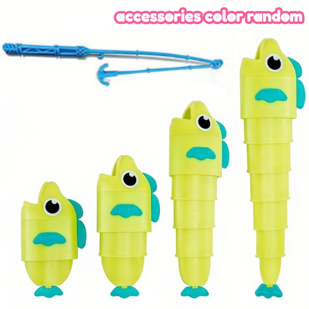 Jeu de pêche éducatif, jouet poisson rétractable — Monptitlou