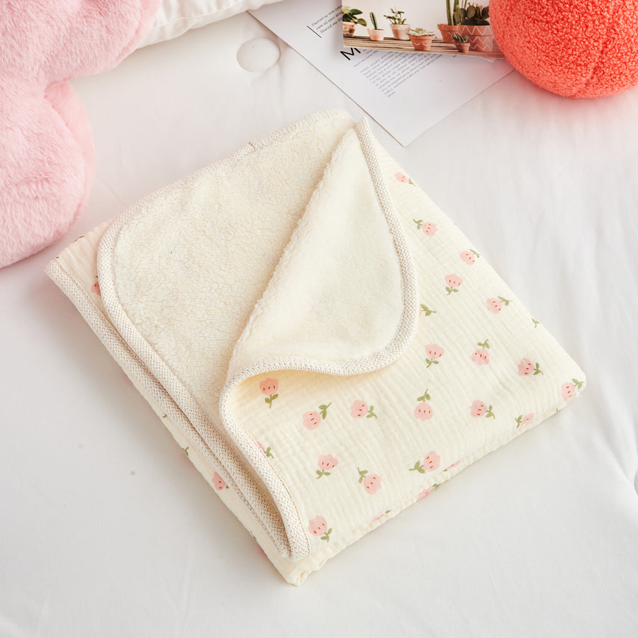 Couverture pour bébé en muslin minky pour filles et garçons — Monptitlou
