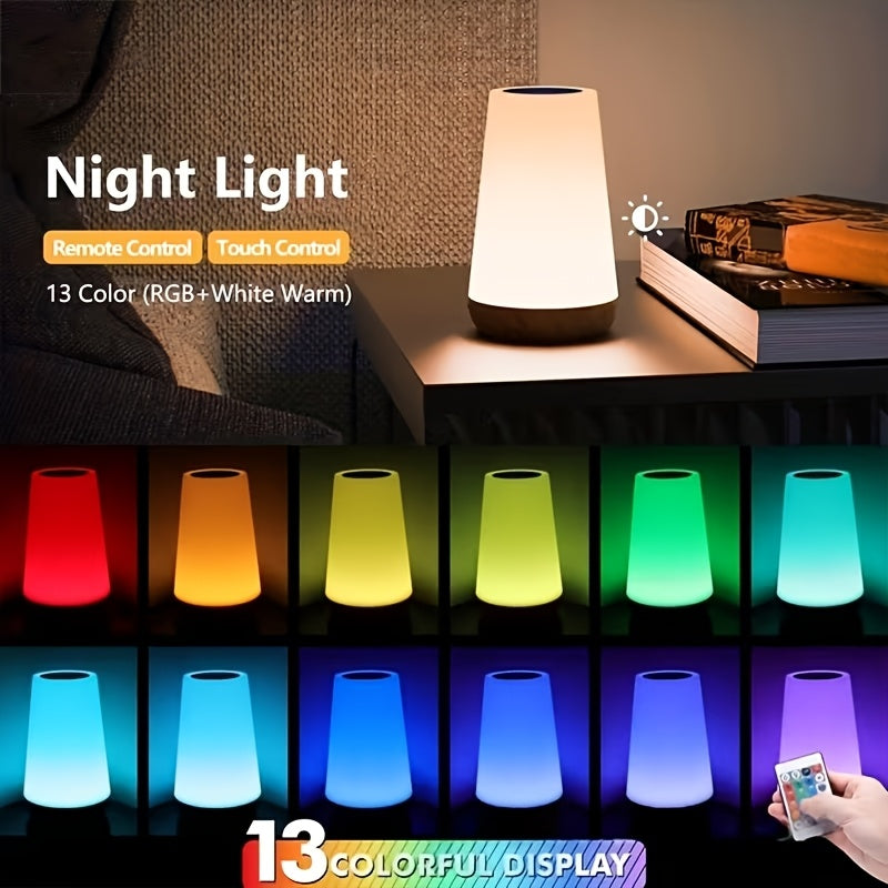 Veilleuse à commande tactile, Lampe LED tactile réglable pour chambres — Monptitlou