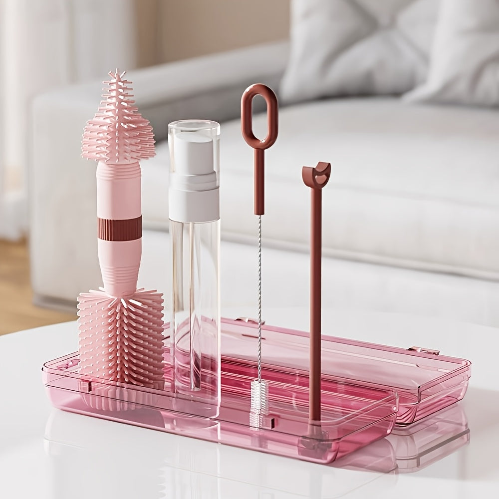 Brosses à bouteilles portables avec étui — Monptitlou