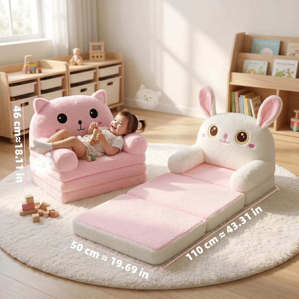 Canapé enfant pliable 2 en 1 convertible en lit — Monptitlou