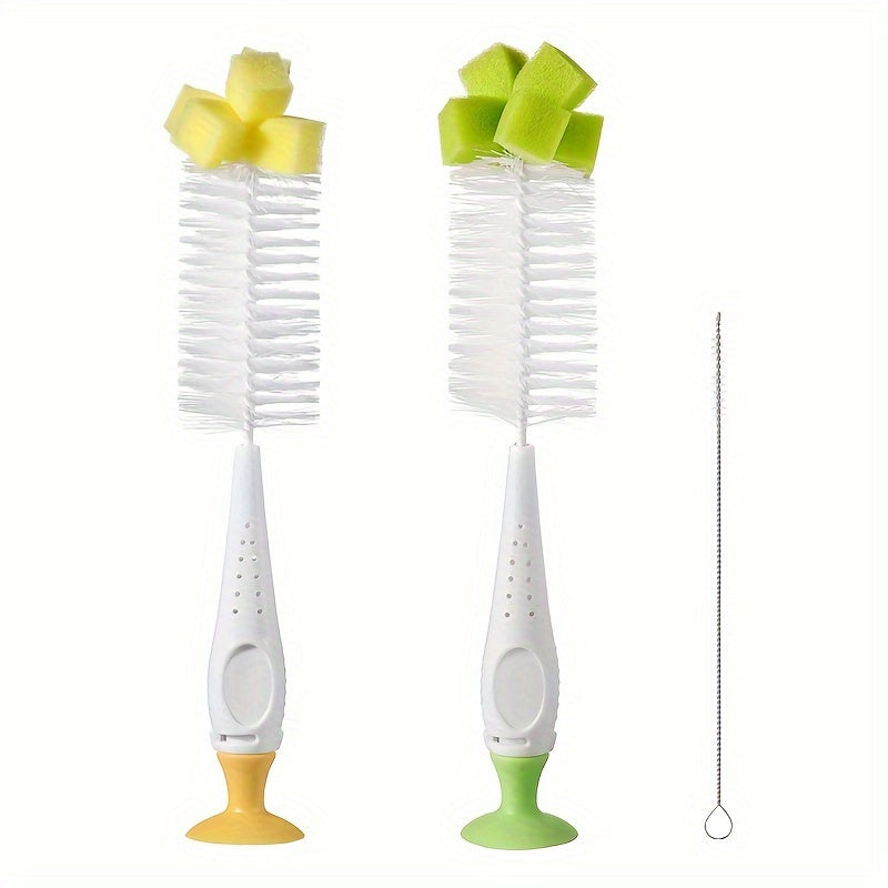 Nylon Éponge Brosse Avec Ventouse, photo 13