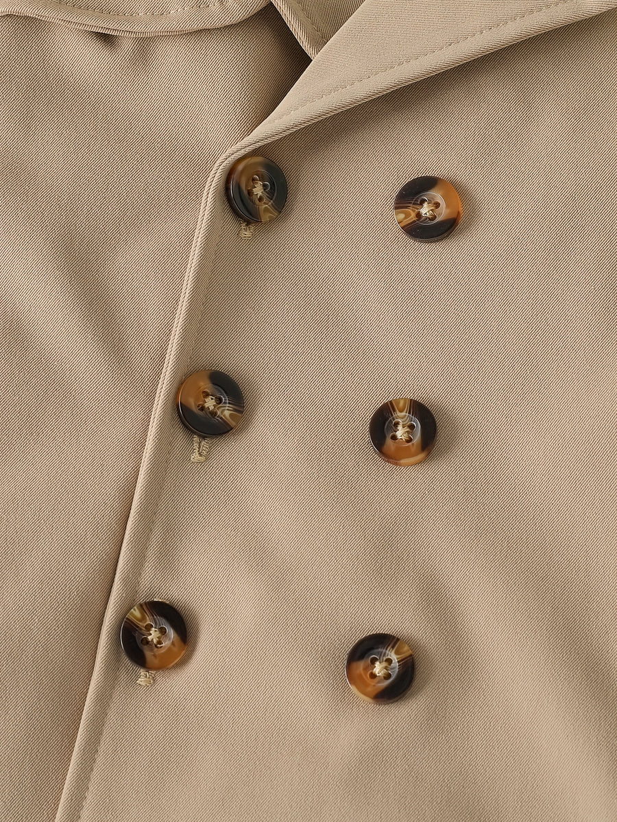 Veste décontractée à col en lapel unie style britannique pour garçons — Monptitlou