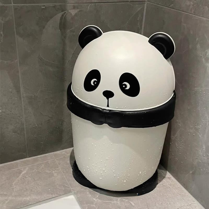Poubelle Panda avec Couvercle Rabattable — Monptitlou