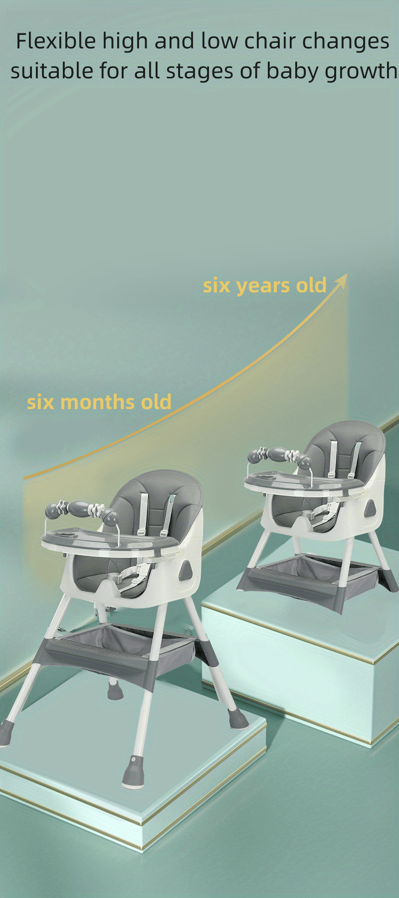 Chaise haute multifonctionnelle pour tout-petits — Monptitlou