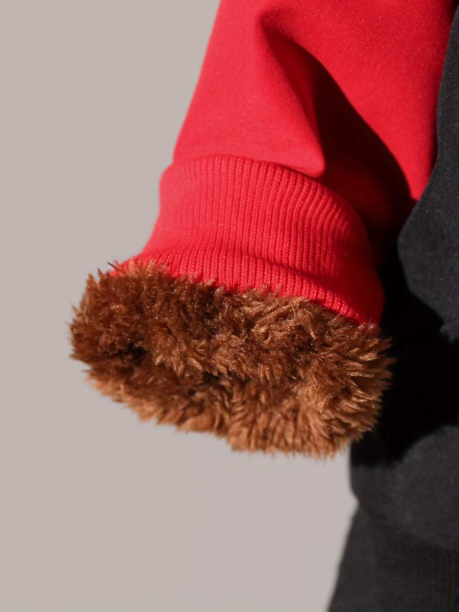 Veste à capuche doublée confortable pour garçon — Monptitlou