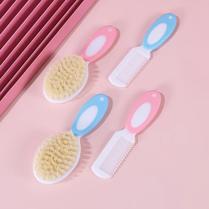Ensemble de brosse et peigne pour bébé, deux pièces — Monptitlou