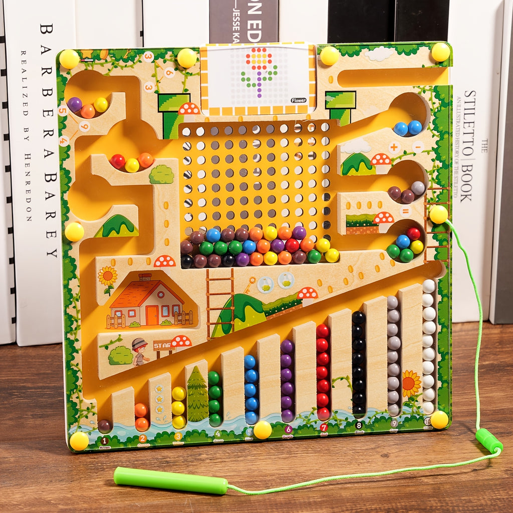 Jeu de labyrinthe magnétique amusant : tri des couleurs, photo 13