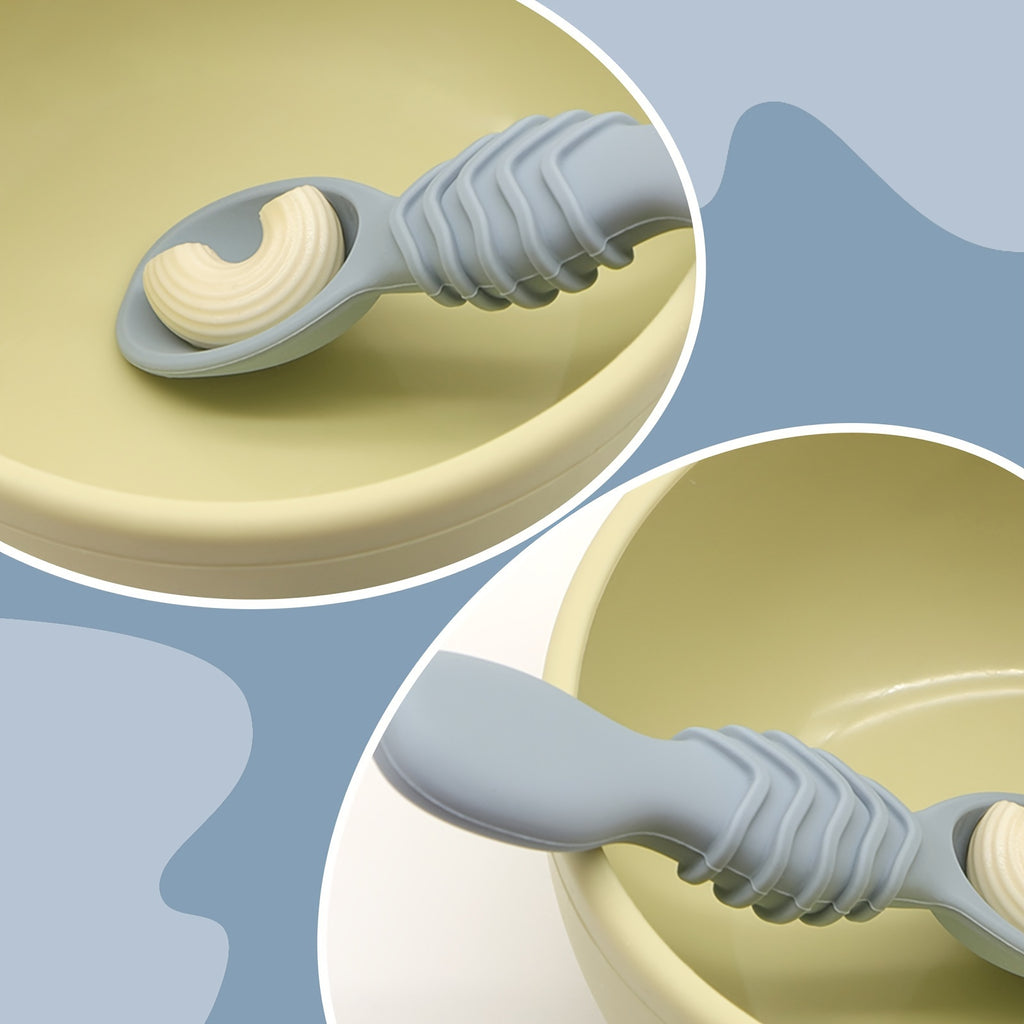 Ensemble de cuillères à mâcher en silicone — Monptitlou