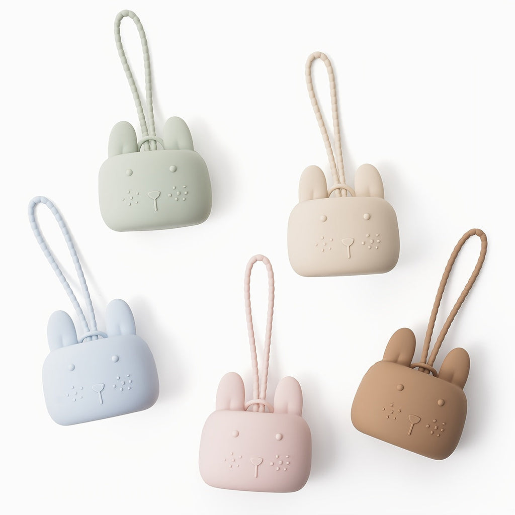 [Sac rangement silicone] 1 pc Boîte à Tétine en Silicone en Forme de — Monptitlou