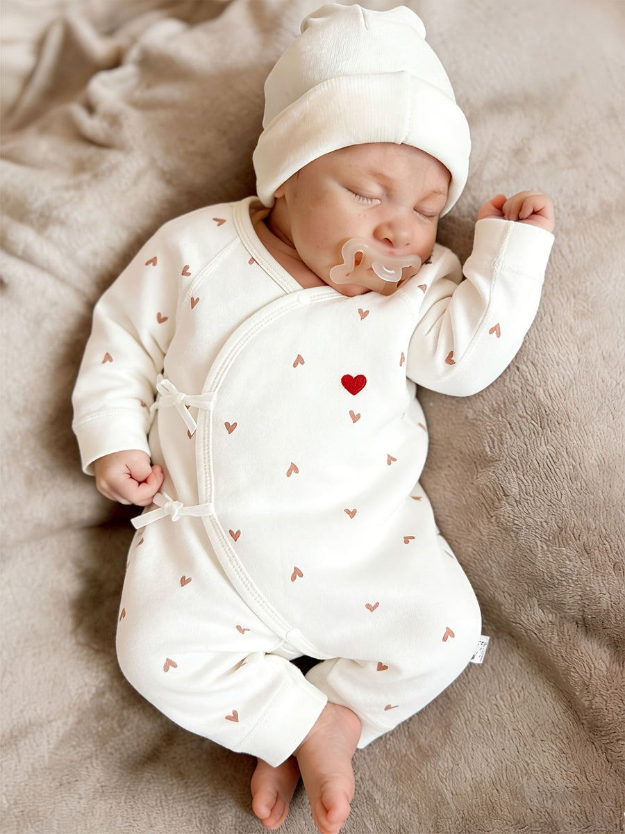 Grenouillère bébé unisexe à imprimé aléatoire pour garçons et filles — Monptitlou