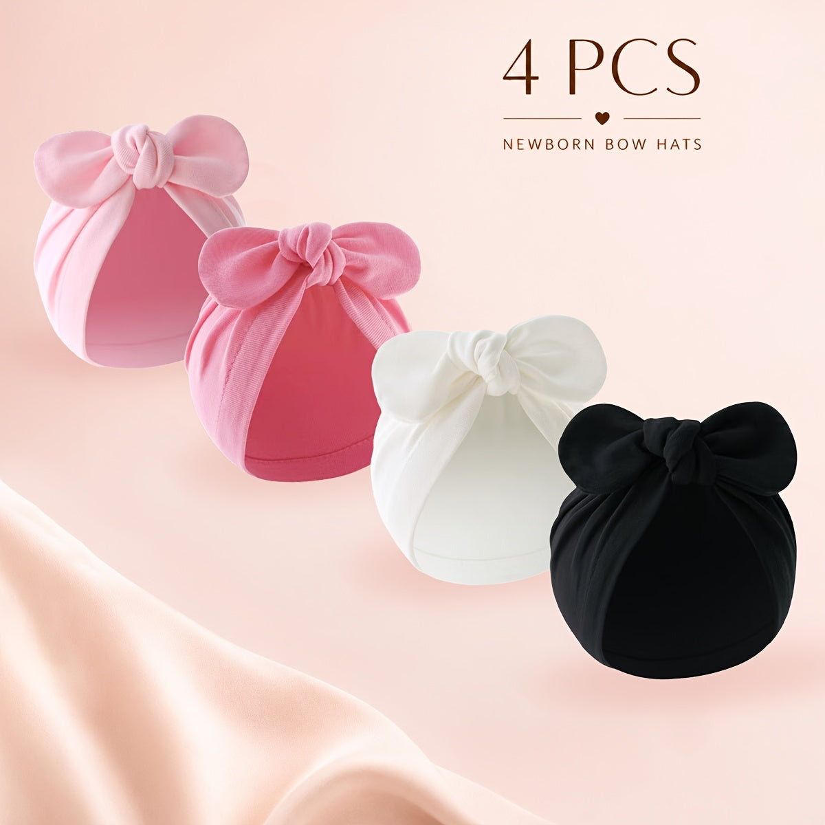 Nouveau-né Chapeaux Nœud Papillon Mignons — Monptitlou Image