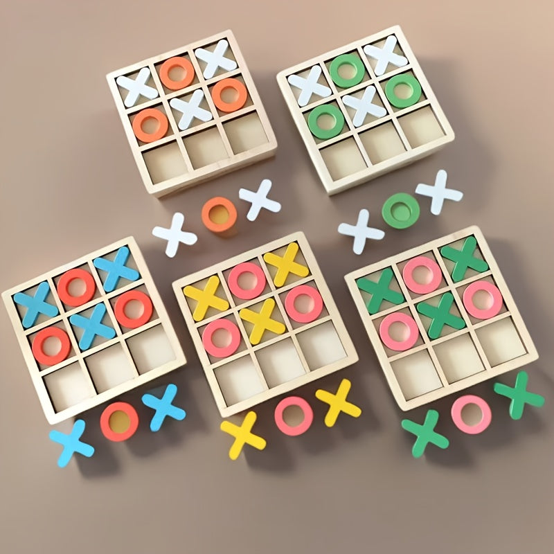 Jeu de morpion en bois pour enfants — Monptitlou