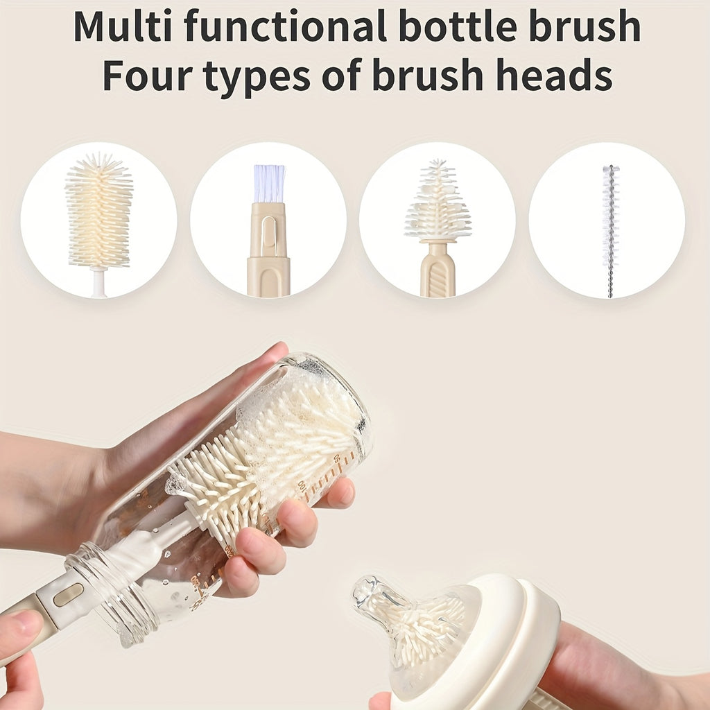 Brosse à biberon en silicone ; Outil de nettoyage de tétines et de — Monptitlou