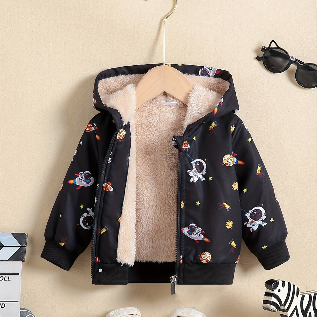 Veste à capuche doublée en polaire — Monptitlou