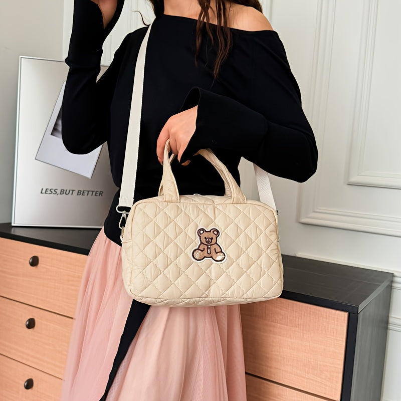 Petit sac parental style Ins, à main/à bandoulière/en bandoulière croisée, sac de maternité brodé à la mode, sac à lange