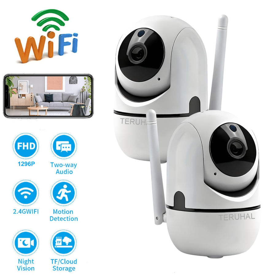 /2 pièces Caméra de sécurité WiFi Teruhal sans fil/extérieure avec — Monptitlou