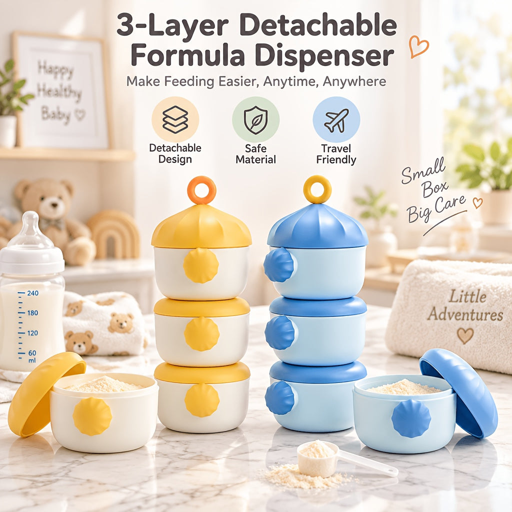 Distributeur de lait en poudre à 3 couches — Monptitlou