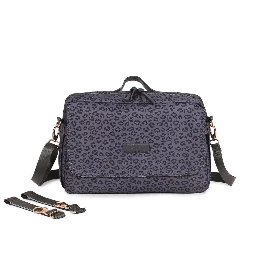 Sac parent à motif léopard, grande capacité pour maternité avec poche à — Monptitlou