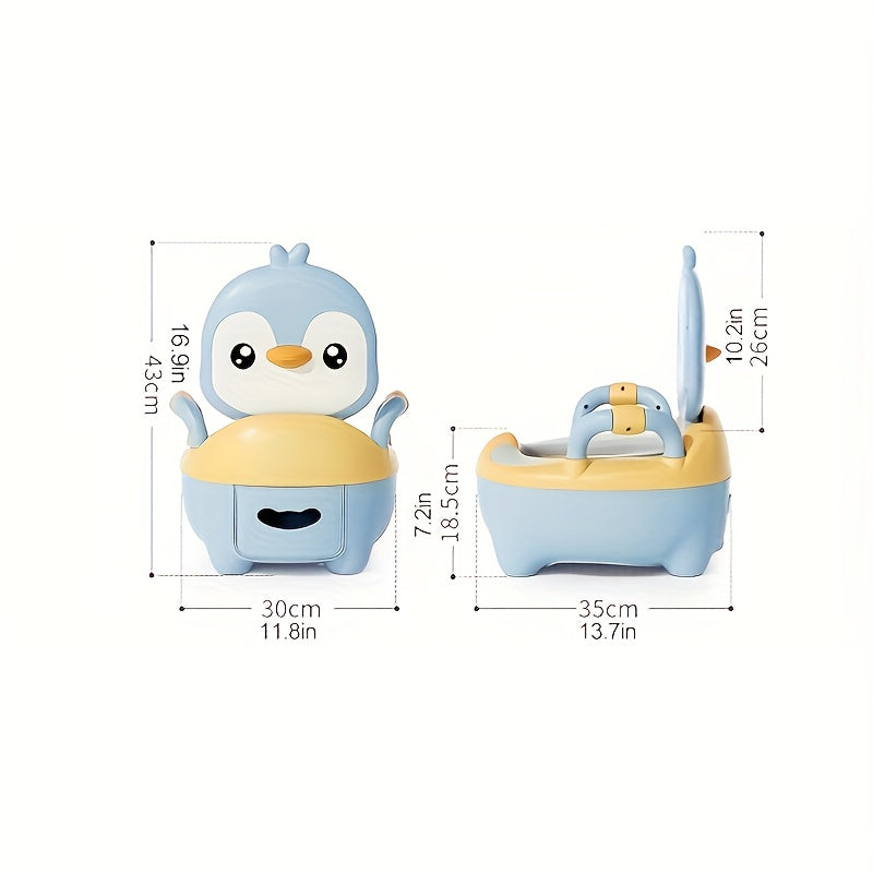 Siège de Toilette d'Apprentissage en Forme de Pingouin avec Housse de — Monptitlou