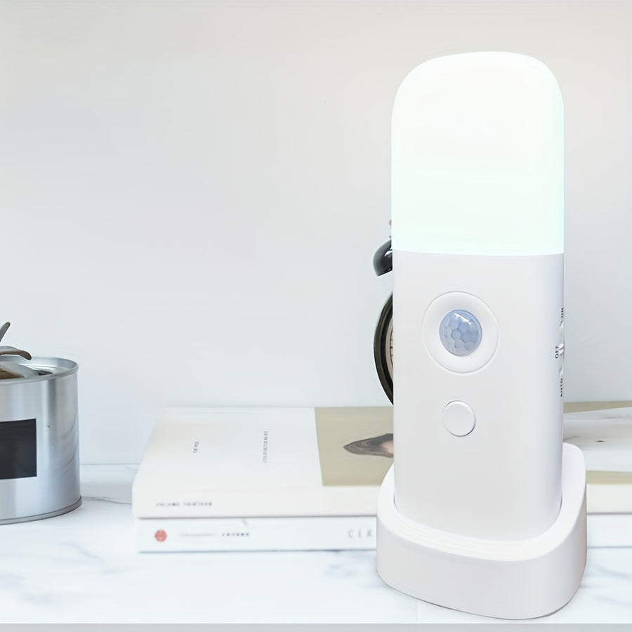 Lampe de nuit à détection de mouvement LED, 1 pc, USB rechargeable — Monptitlou