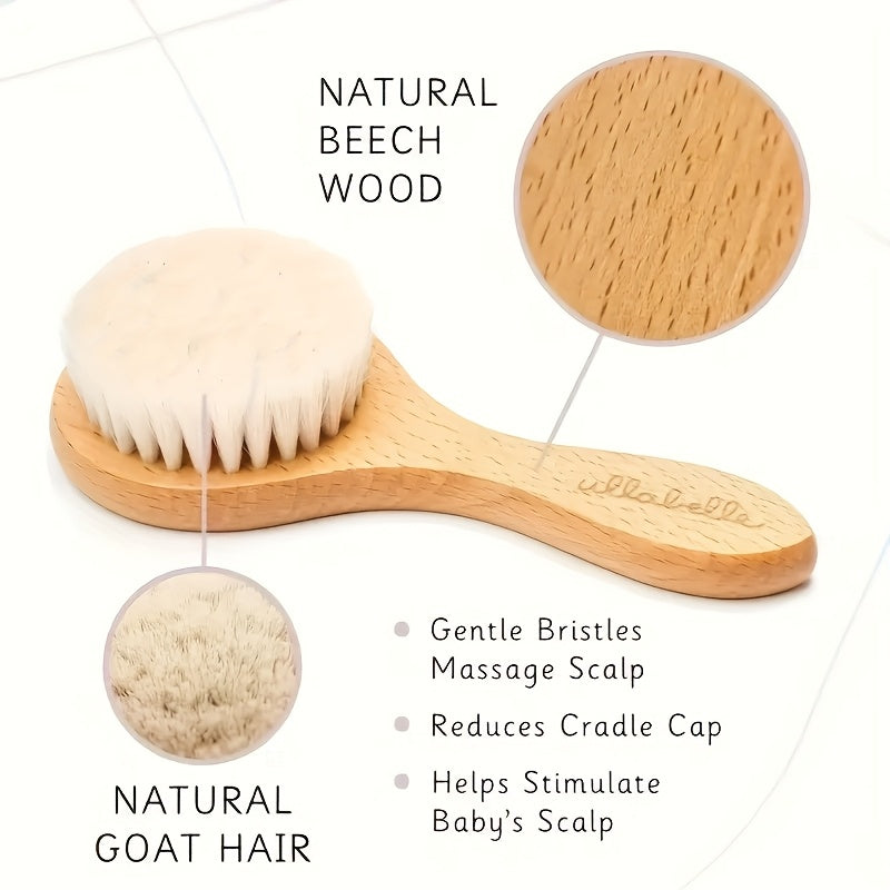 Une brosse à cheveux personnalisée avec un motif d'éléphant — Monptitlou