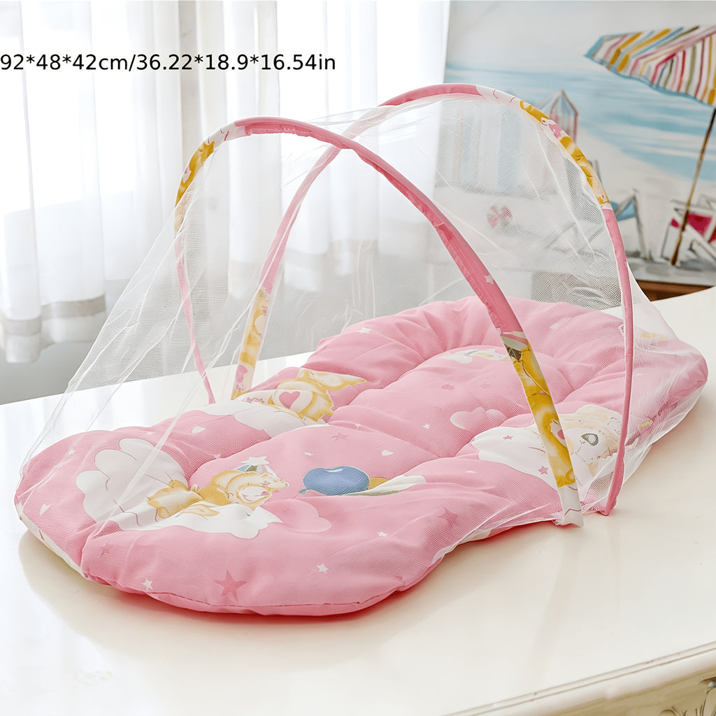 Moustiquaire de lit portable pour enfants à imprimé dessin animé — Monptitlou