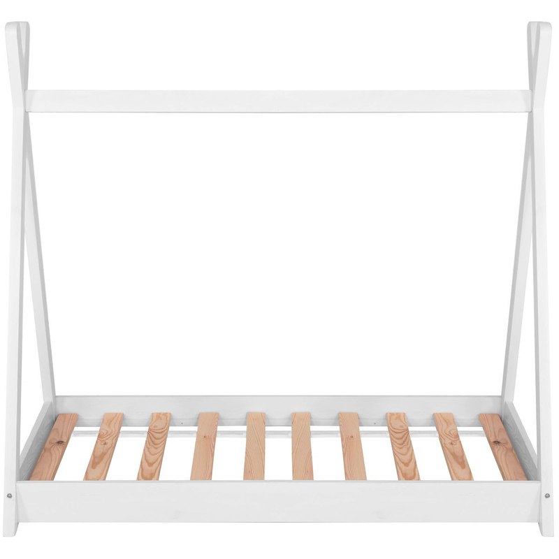 Lit tipi en bois pour enfant, berceau à plancher — Monptitlou