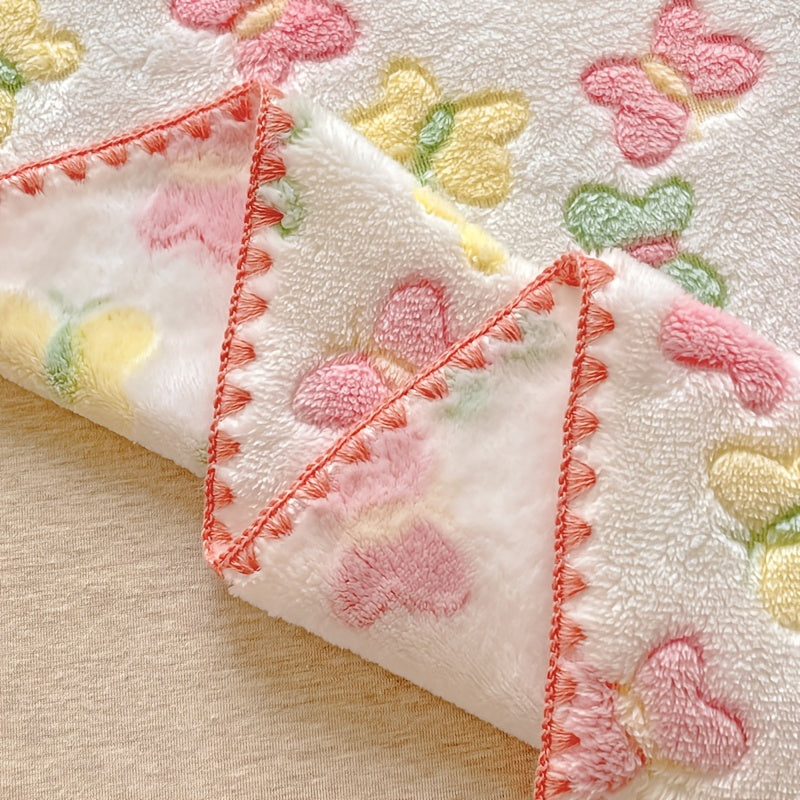 Couverture-plaid 1 pièce pour enfant à motif papillon — Monptitlou