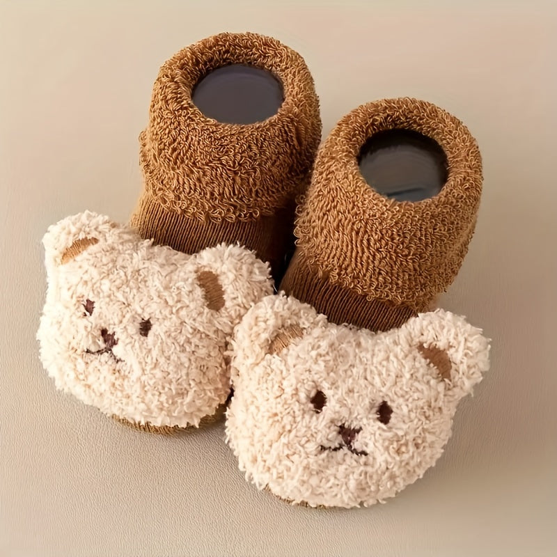 Une Paire de Chaussons Chaussettes Antidérapants pour Nouveau-nées avec — Monptitlou